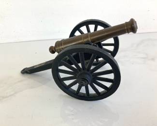 Lot 9249 Civil War Cannon  Miniature  Cast Iron  Brass
