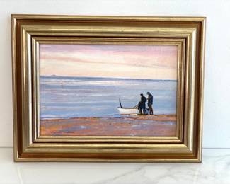 Lot 8860 Clive Cooke Signed Seascape Oil Painting Art