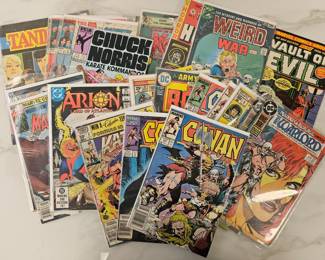 Lot 9125 Vintage Comic Books 70s80s DC Marvel Vault of Evil Conan Red Sonja