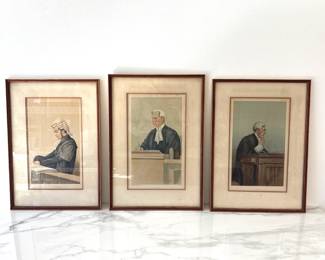 Lot 8936 Vanity Fair Barrister Judge Nervous Long Lawrance Bosey Lithographs Art