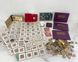 Lot 9157 Vintage US  Foreign Coins