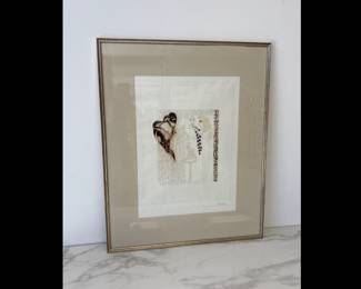 Lot 8766 Rahm Belafonte Print 21 Pen and Ink and Marker Wall Art