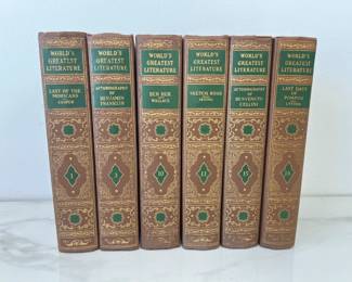 Lot 8781 Vintage Hardcover Books  Worlds Greatest Literature