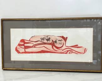 Lot 8857 Agnes Mills Signed Art Print  High Horses