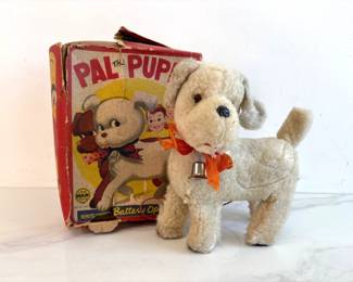Lot 9142 Pal the Puppy Battery Operated Toy Dog w Original Box