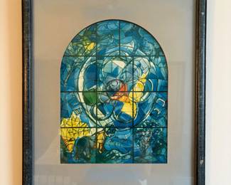 Lot 8568 Marc Chagall The Tribe of Benjamin Stained Glass Art Print