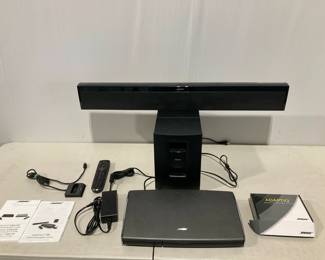 Lot 8595 Bose Lifestyle 135 Speaker Array Subwoofer  AV35 Control Center  Soundbar  dock, power brick and remote