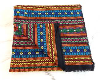 Lot 9153 Vintage Colorful Woven Textile