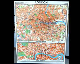 Lot 9253 Vintage 1960s London Map by Westermann