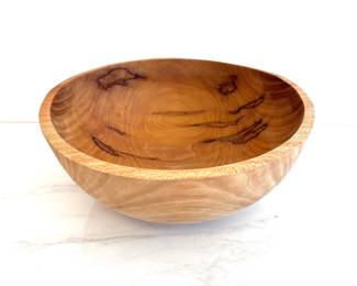 Lot 8863 Andrew McCarn Signed Handturned Sycamore Wooden Bowl