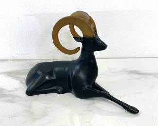 Lot 8963 Vintage Art Deco Style Ram Sculpture