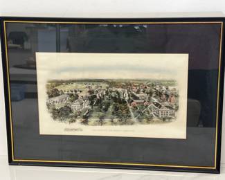 Lot 8859 Vintage UNC Chapel Hill Campus Art Print