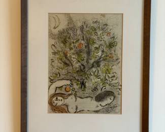 Lot 8564 Marc Chagall  Paradise Reproduction Art Print