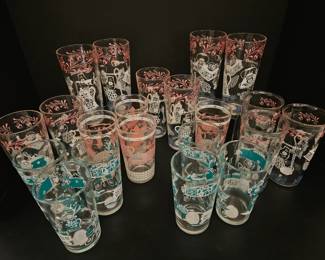 Lot 9117 Vintage Hazel Atlas Glasses