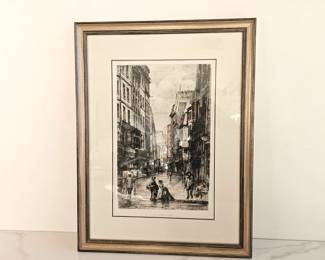 Lot 9023 Lucien Gautier Rue Galande A Paris Wall Art Print