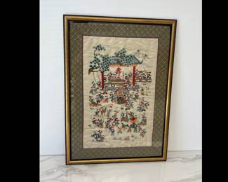 Lot 8763 Chinese Embroidery Wall Art