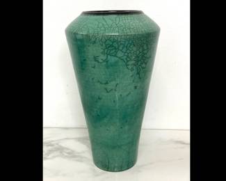 Lot 8964 Signed Raku Studio Pottery Vase
