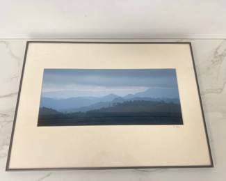 Lot 9047 Peter Aitken Digital Photography Art Print  Mountains in the Rain