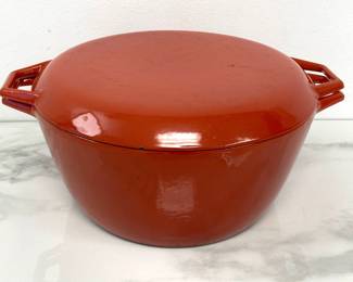 Lot 8959 Vintage Nacco  Michael Lax  Denmark Enameled Cast Iron Dutch Oven