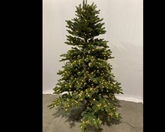 Lot 9373 Balsam Hill BH Fraser Fir Tree 6.5ft LED Color and Clear Lights