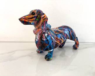 Lot 8808 Abstract Art Dachshund Dog Figurine