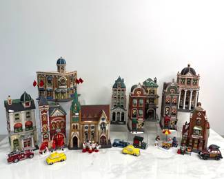 Lot 9071 Department 56 Christmas in the City Village Houses and Accessories