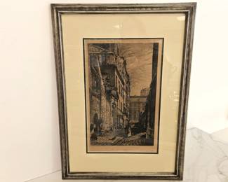 Lot 9035 Lucien Gautier Rue St Julien Le Pauvre A Paris Wall Art