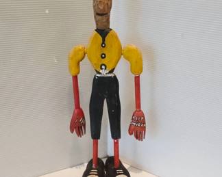 15.5-Inch Painted Wooden Figure, Early 20th C.