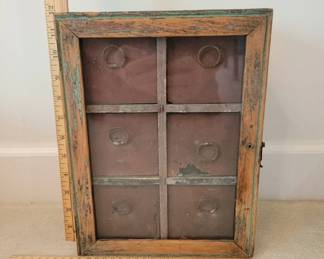 Antique Wooden Apothecary Cabinet