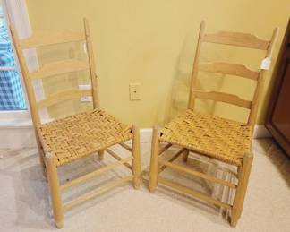 Wooden Ladder Back Chairs