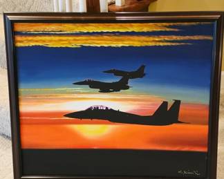 Original Artwork of Fighter Jets