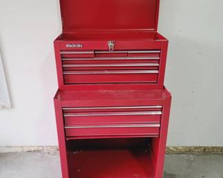 Red Stack-On Rolling Tool Chest