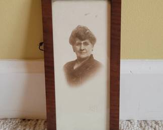 Early 20th Century Portrait in Wood Frame