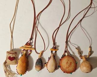 Native American Style Beaded Gourds