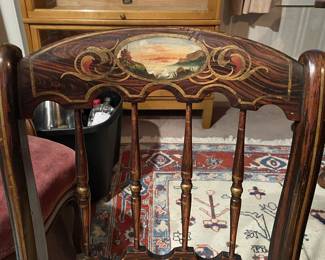 One of 3 Baltimore Painted Chairs