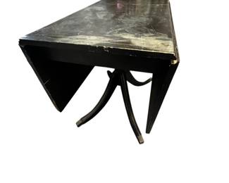 drop leaf table with hand drawn fruits 
some scuffs and peeling on table top 
$40.00