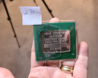 Hans Christian Andersen one troy ounce silver