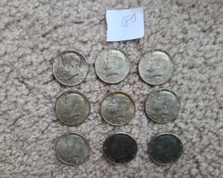 US Coins lot Kennedy half dollar, 60s era, Bicentennial