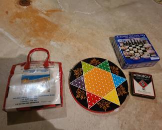 vintage family games, monopoly, Chinese Checkers, more