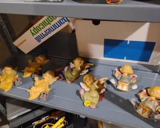 Vintage ceramic angel cherub wall hangings lot