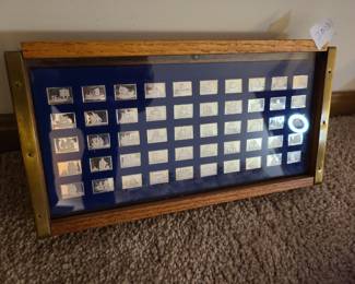 Great Sailing Ships mini ingot collection solid sterling silver Franklin Mint