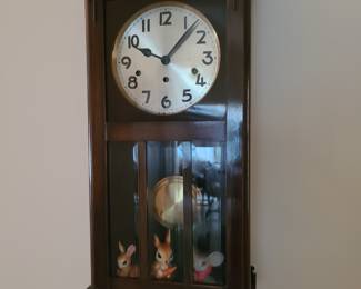 hanging wall Junghans German clock