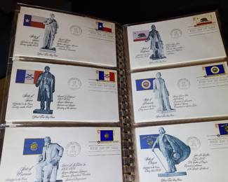 vintage stamp collection, first day issue