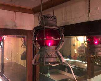 set of train lanterns