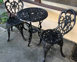 wrought iron set