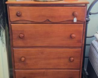 Vintage Maple Bedroom Set (Dresser, Vanity, Side Table)