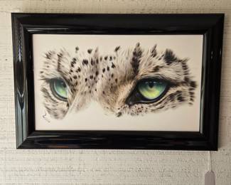 Snow Leopard Eyes Print