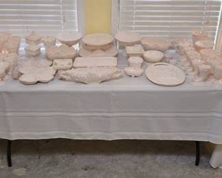 Pink Milk Glass (Jeannette, Fostoria, Fenton)