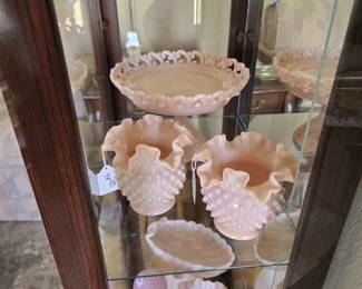Pink Milk Glass (Fenton, Cambridge, Fostoria