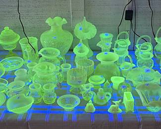 Vaseline/Uranium Glass (Fenton, Boyd, Gibson)